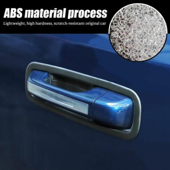 For -2024 Dodge RAM 1500 ABS Black Exterior Door Handle Bowl Cover Trim 8PCS