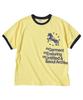 Eontaiteulseoul Unicorn Typo Ringer Crop Short Sleeve Yellow