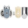 Shower Door Rollers Replacement Zinc Alloy Wheels with Anti Collision Block and Screws for Curved and Glass Doors