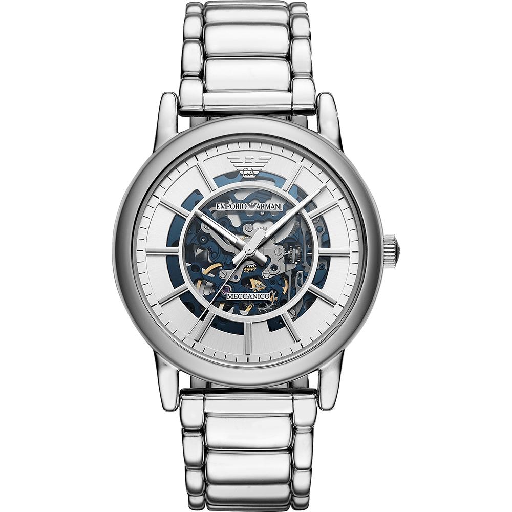 Emporio Armani Historical Collection Silver Metal Gents Mechanical Automatic AR60006 серебряный