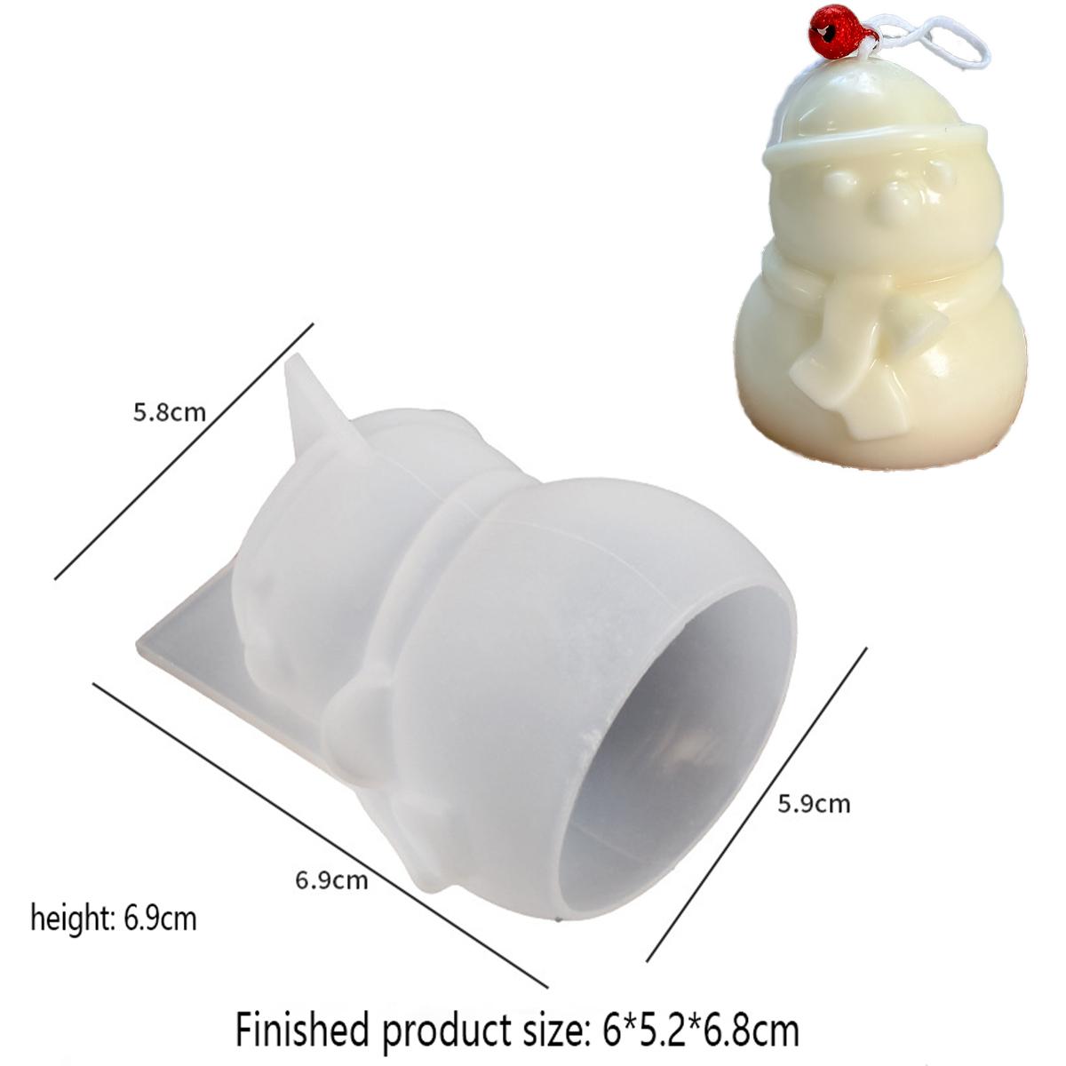 

Рождественская свеча силиконовая форма DIY 3D милый лось снеговик чулок колокольчик свеча мыло гипс смоляные формы рождественский подарок вечеринка декор