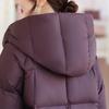 Maternity Soft Hooded Down Jacket for Women, Thick Warm Puffer Coat for Middle-Aged and Elderly
