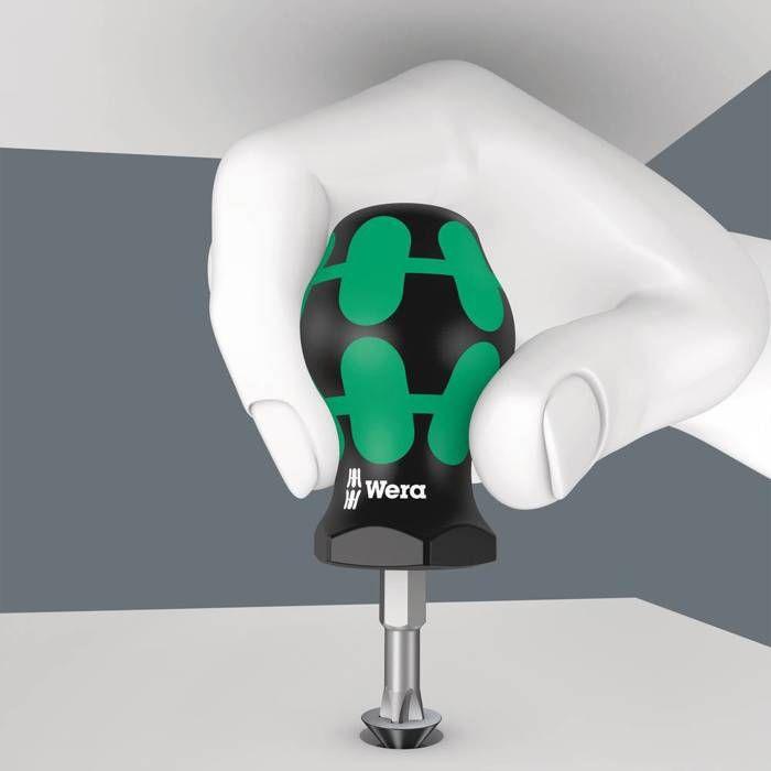 Wera 355 PZ Stubby 05008854001 Tournevis Cruciforme PZ 2 Longueur De La Lame: 25 Mm
