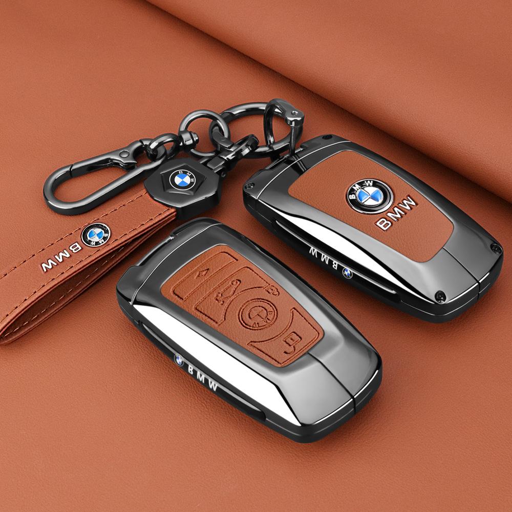Styling Zinc Alloy Car Key Cover Case Holder For BMW 1 3 7 Series X1 X3 X5 X6 X7 F20 F15 F16 F48 G20 G30 G01 G02 G05 G11 G32