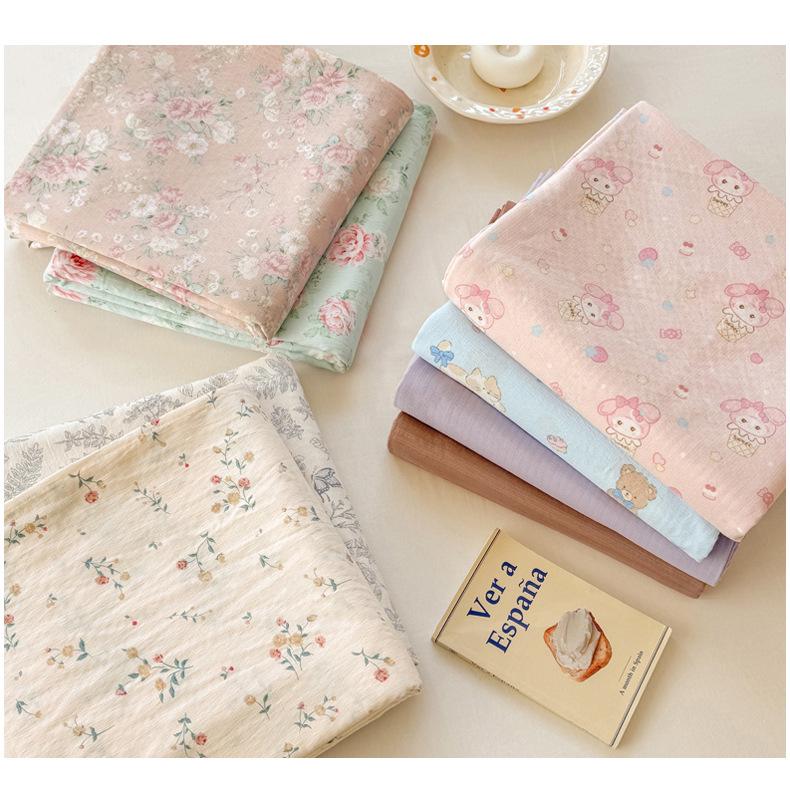 Class A Double Layer Gauze Bedding: Single Cotton Bed Sheet & Duvet Cover Set for Dorm Rooms