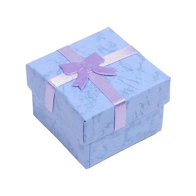 Jewelry Box Display Package Ring Case Bowknot Showcase Holder Earring Bracelet Necklace Organizer Square 4x4cm
