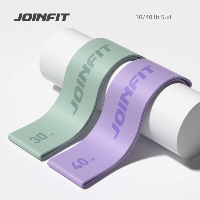 

Joinfit Widened Yoga Elastic Force Circle Women s Hip Exercise Band Resistance Band Squat Exercises Hip Slimming Leg Strength Training Blue Green 30 pounds + Rose Purple 40 pounds