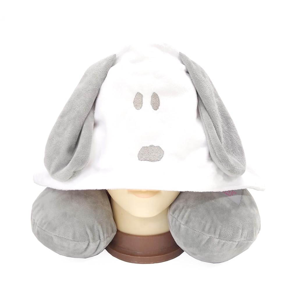 

SNOOPY Дорожная подушка для шеи Идеально подходит для путешествий и комфортного сна, Подушка с эффектом памяти, 75-летие Снупи, Самолеты, Сон, Пена, Милая, Костюм, С капюшоном, Серая,