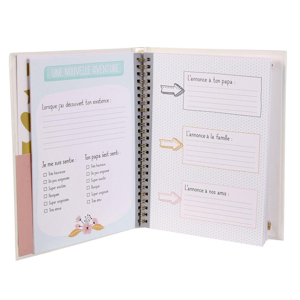 Les Trésors De Lily [A1794] - Carnet souvenir 'Mon Carnet de Grossesse' multicolore - 22x16