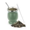 230ML 304 Stainless Steel Mate Cup Double Wall 8oz Portable Tea Mug Mate Gourd with Bombillas and Cleaning Brush