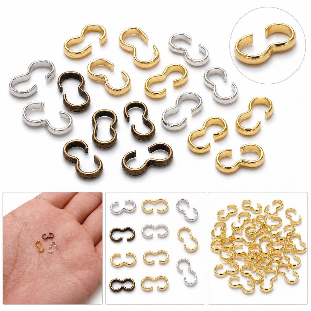 100Pcs Smooth Finish Charm Connector for Bracelets Necklaces Making DIY Jewelry Materials