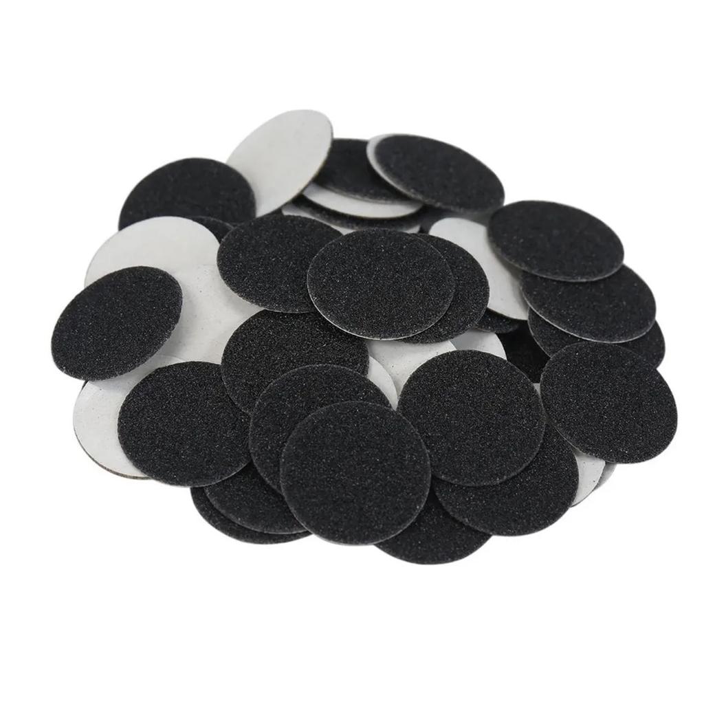50pcs Replacement Sandpaper Disk for Electric Foot File Callus Remover with Wheel Axis Pedicure Tool for Men Women Dead