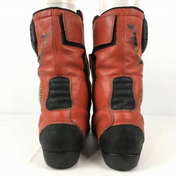 PSX PRO SPORTS RACING Leder Rennstiefel Motorradstiefel Größe 42 (Ca.. 26,0 26,5 cm) mit Schutz(GEBRAUCHT)
