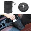 Car Trash Can Portable Durable Foldable Hanging Car Storage Bucket Chair Back Oxford Cloth Storage Bag Trash Can 1pc