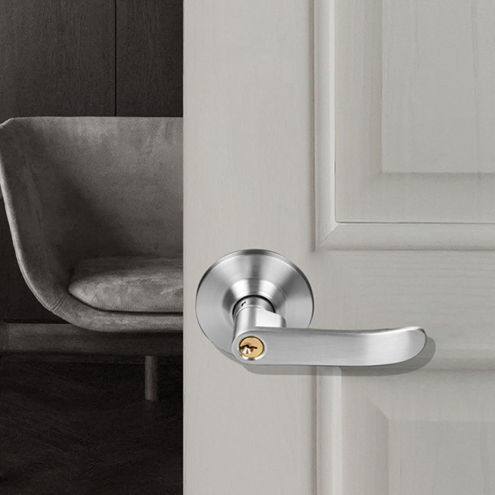 3-Rod Door Lock Aluminum Alloy Mortise Lock Door Knob Lock Set Easy Installation Universal Lock