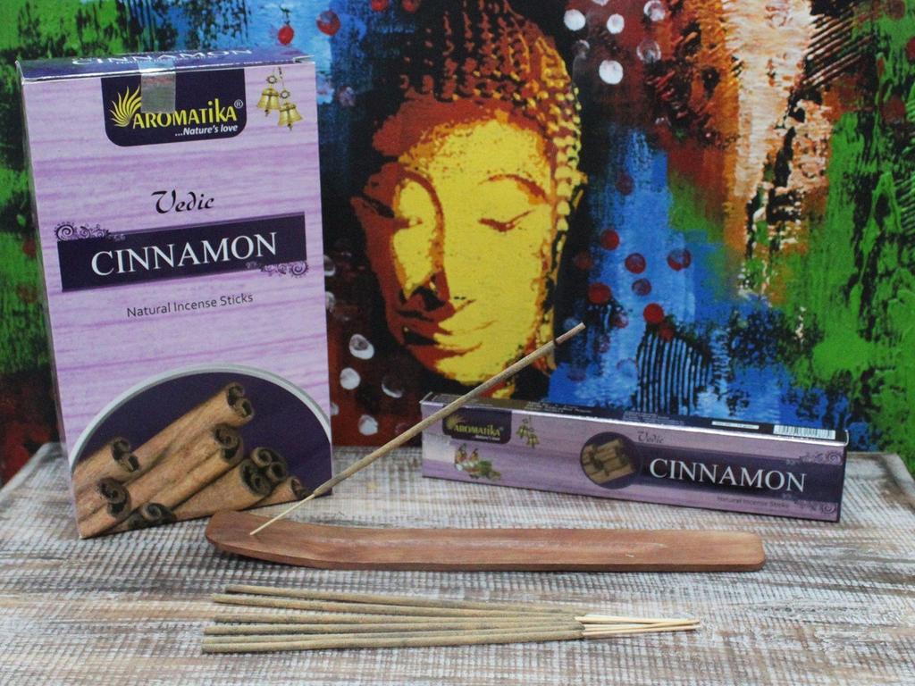 Cinnamon Masala Incense Sticks 12 Count - Vedic
