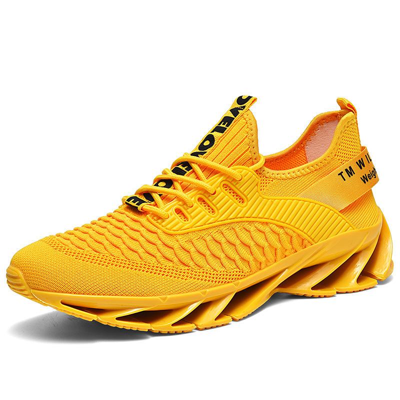 Spring men's shoes red shock-absorbing sports casual running shoes heightening men's blade shoes