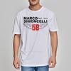 Tee Shirt Adult Round Neck Tee Marco Simoncelli Wings Number Fiftyeight Crew Neck Basic T Shirt New Arrived Unisexs Tshirt Adult