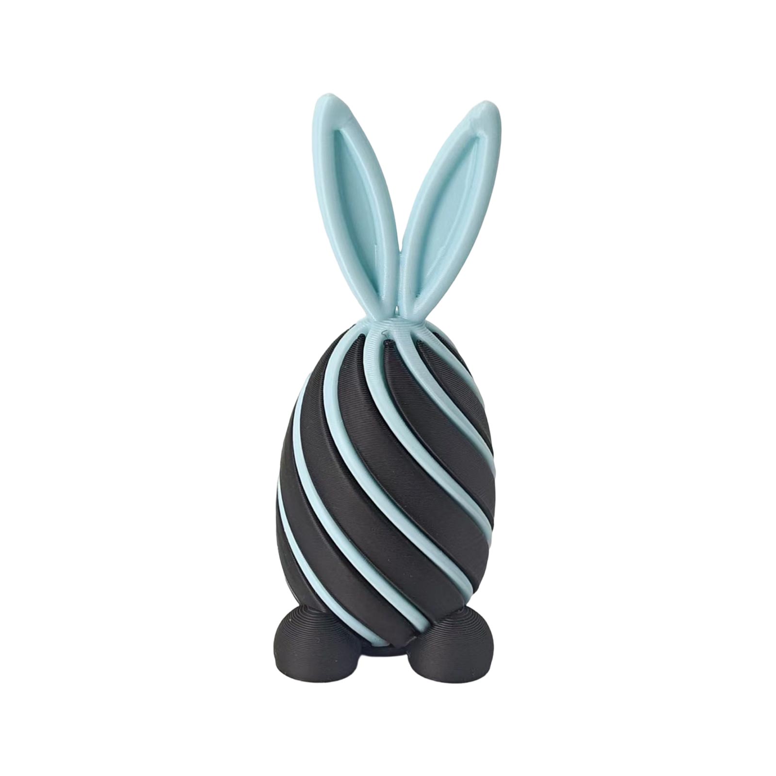 3D Printed Spiral Toy Egg Stress Relief Toy чёрный