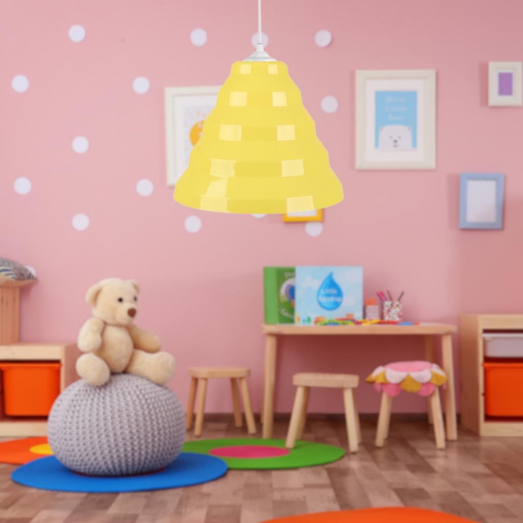 Bolton Tekli Sarı Mika Sarkıt Çocuk Odası Avize Antre Hol Cafe Aydınlatma