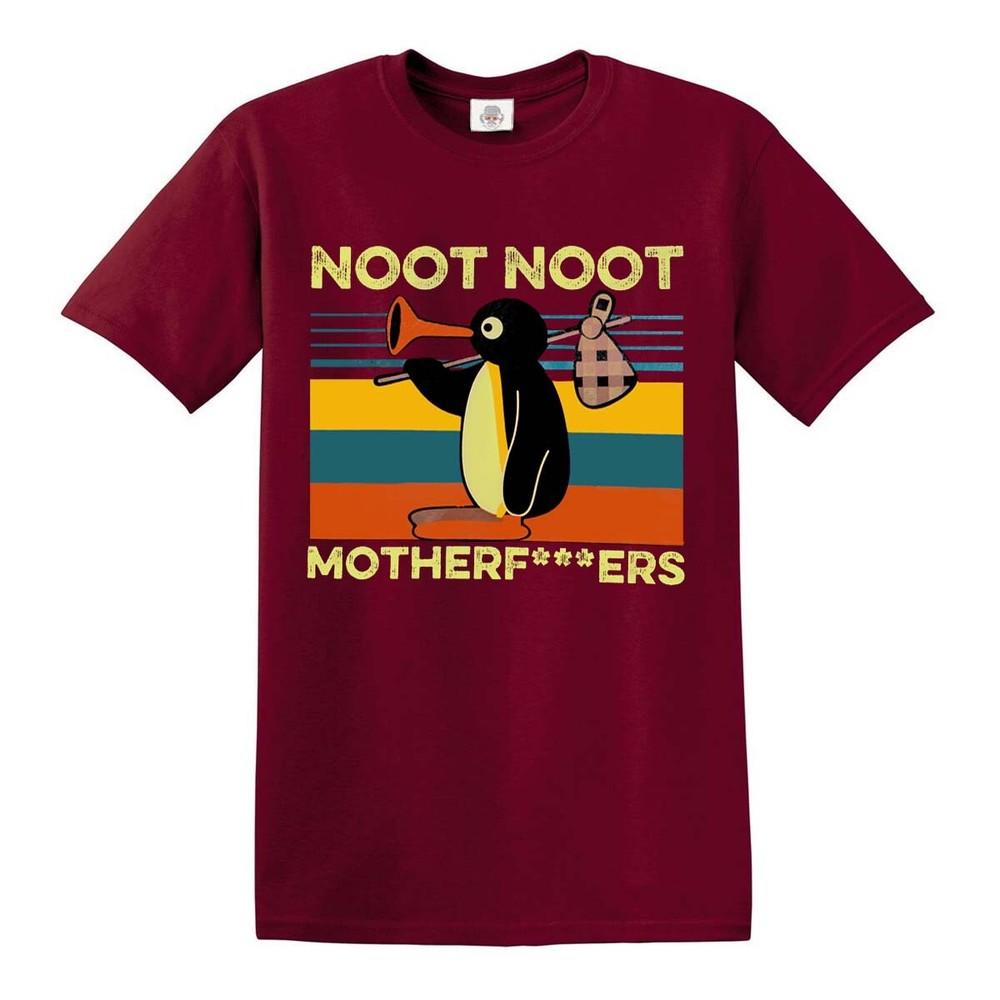Pingu Noot Noot TShirt Unisexs Funny Motherfckers Offensive Rude Funny Top Tee 2XL