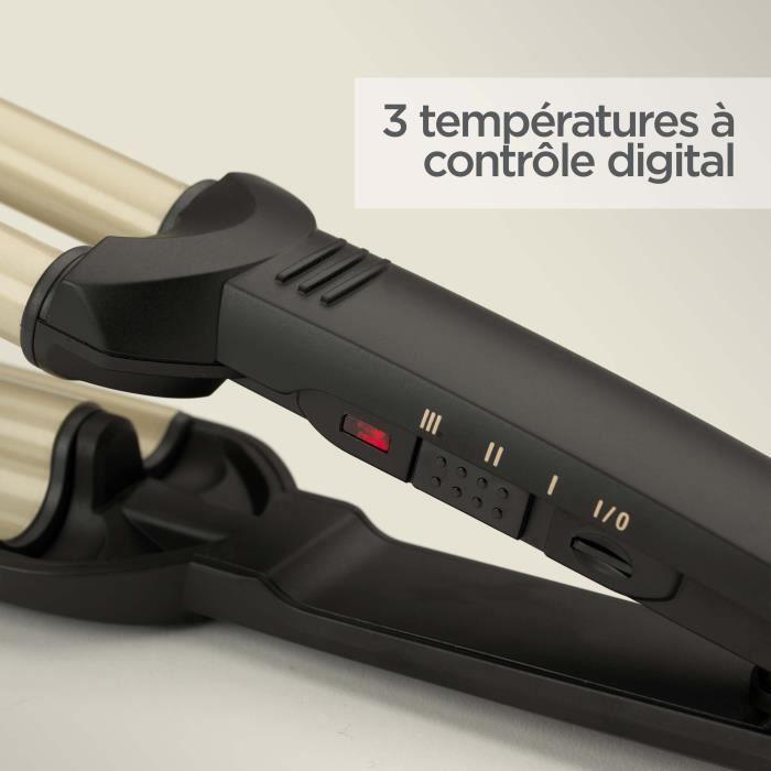 Styler Easy Waves - BABYLISS - C260E - Nano titane céramique - 3 températures 160°C, 180°C et 200°C