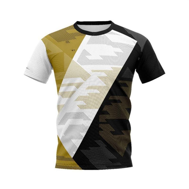 

Fashion Geometric Graphic Sports T Shirts For Men Summer Casual Running Badminton Football T-shirt Loose Breathable Fitness Tees 6XL