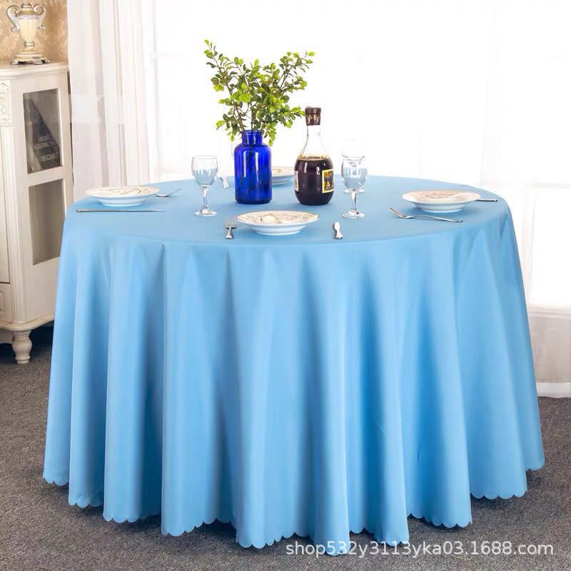 Circular Restaurant Tablecloths Hotel Banquet Tablecloths Suitable for Families Wedding Parties Easy To Maintain Heat-resistant