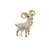 1Pcs Rhinestone Goat Animal Brooch Pins Vintage Pearl Goat Brooches For Women Friends Party Gifts Jewelry Accessories