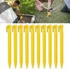 10Pcs Canopies Stake Plastic Tent Peg Anchors Yard Lawn Peg Outdoor Campings Stake for Fixings Tent Tarps Awnings