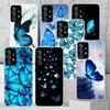 Blue Butterfly Beautiful Wing Phone Case Fundas for Samsung Galaxy A12 A22 A32 A42 A52 A72 A02S A51 A50 A41 A31 A21S A20S A40 A3