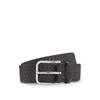 BOSS Woven Leather Belt Men 80 Brown Pin Buckle