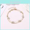 Stylish Double-layer Foot Chain With Shimmering Crystal Balls Fashionable Foot Accessories For Women