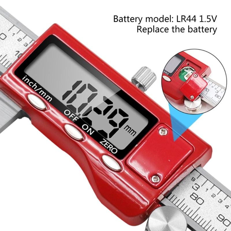 Electronic Caliper Stainless Steel Digital Brake Disc Rotors Gauges Caliper for Accurate Brake Pad Measurement Durable