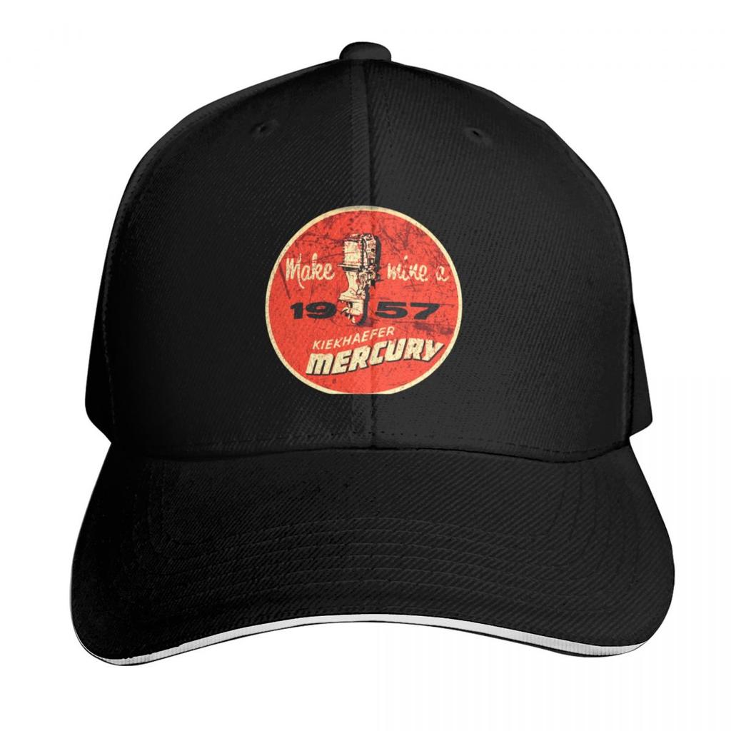 Vintage Kiekhaefer Mercury Baseball Cap Beach Hat Beach Military Tactical Cap GirlS Hats Unisexs
