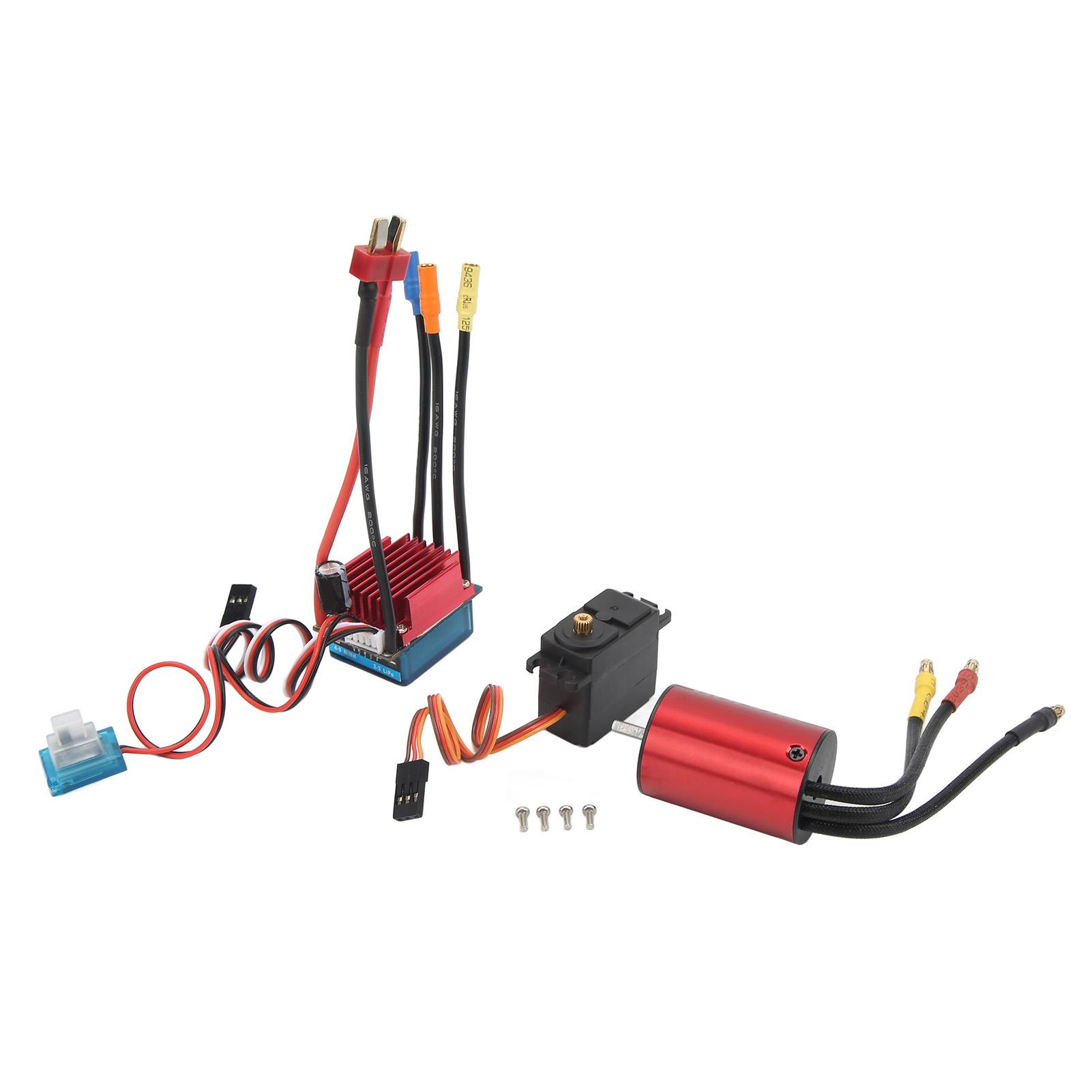 

Brushless Motor and ESC Set High Torsion Rotor Durable Metal Stable S35A Brushless ESC with 2.2KG