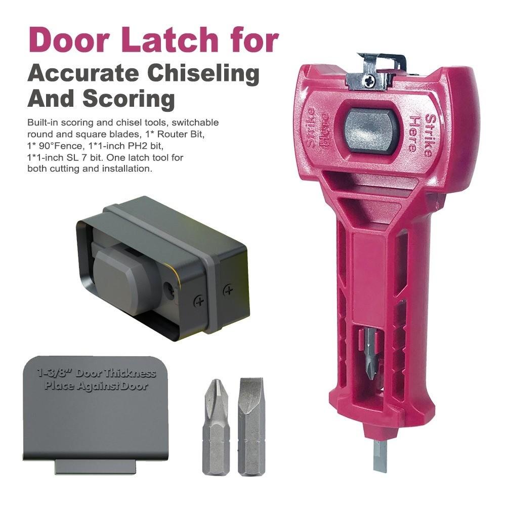 Accurate Scoring Door Kit Door Mount Plastic Door Mortise Tool Stainless Steel Square or Round Door Installation Kit