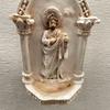 Resin Catholic Sant Judas Tadeo Holy Water Font for Entrance Home Wall Hanging Religious Gift Sant Jude Holy Water Font