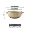 Nordic Style Ceramic 7.6-inch Double Handle Bowl