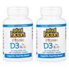 Natural Factors Baby Vitamin D3 Erdbeergeschmack 400 IE 100 Kautabletten (2er-Pack)