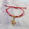 Chinese Style Lucky Red Rope New Year Fortune Bracelet Cute Snake Year Bracelet  Women