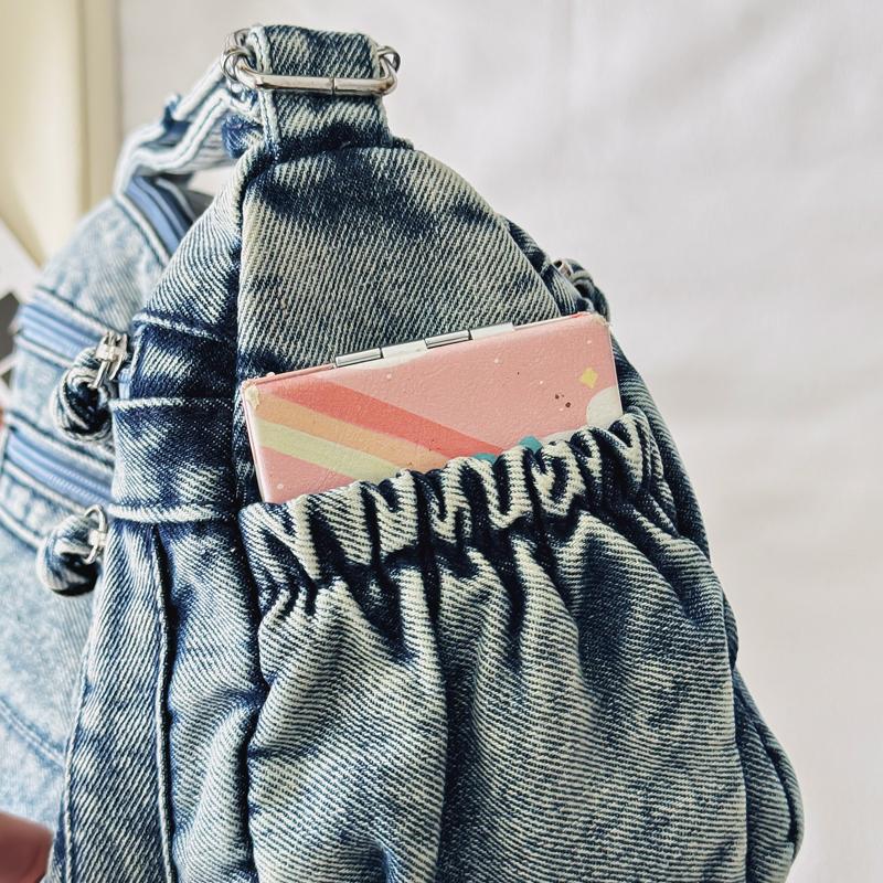 Denim Bag Women's Commuter Tote Bag Large Capacity Crossbody Bag