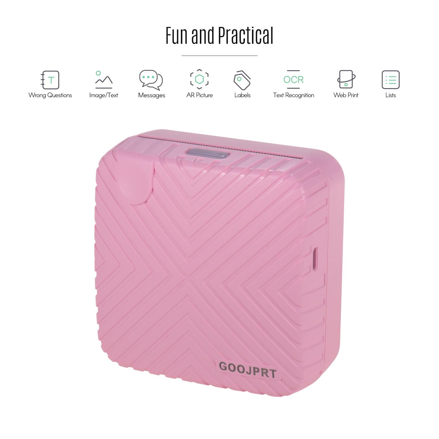 

Карманный мини-принтер GOOJPRT P6, портативный беспроводной термопринтер BT, термоэтикетка