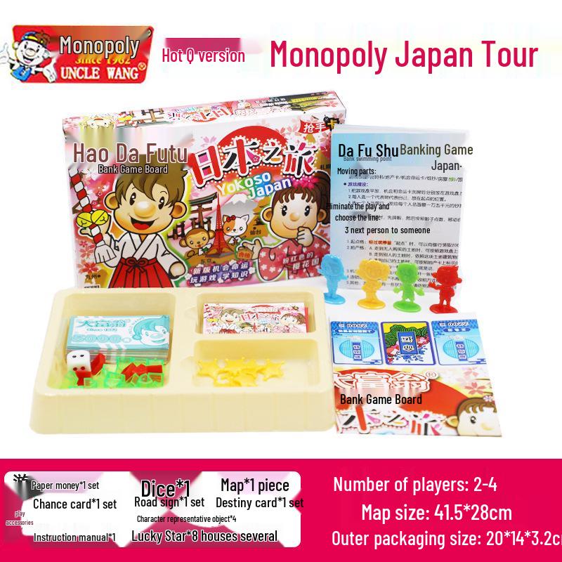 Monopoly Q Version: China & World Tour Edition Board Game