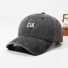 Skinny Men's and Women's Washed Soft Top CI Korean A Trend Letter Embroidery Baseball Cap Cap Versatile Fashion Casual