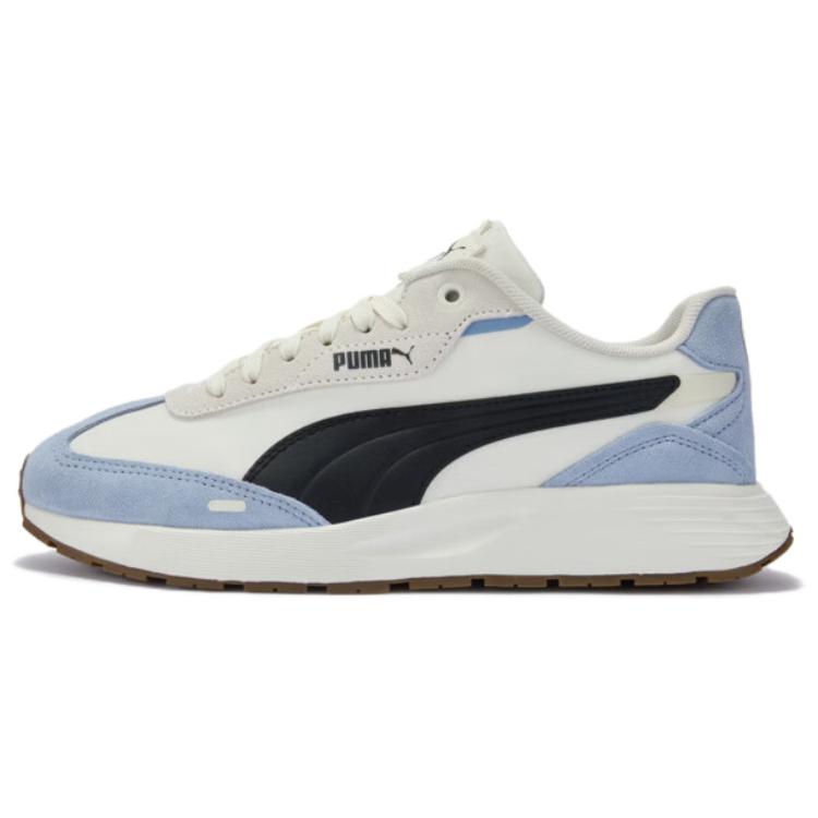Puma Runtamed Wind Comfortable Versatile Low-Top Lifestyle Casual Shoes Unisex sneaker Black White Blue 404412-06 35.5
