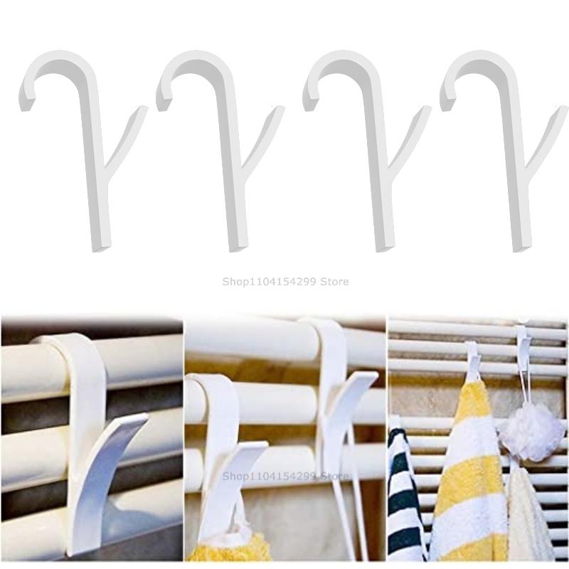 Hanger Clips Storage Bathroom Shower Towel Holder Hanger Heated Radiator Hooks Clips Storage Racks Clothes Scarf Hanger Hooks