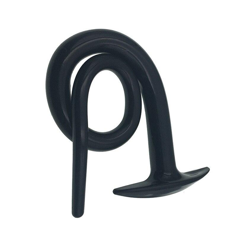 Butt Plug Anal Expander Erwachsene Sex Spielzeug Masturbation Schwarz Dildo Fisting Slave Strap auf Penis