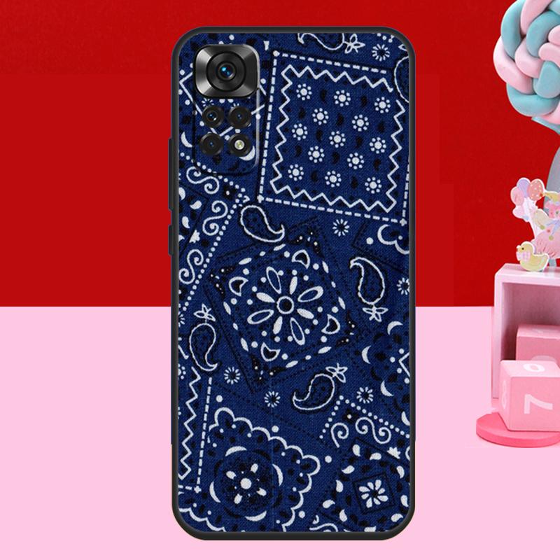 Blue Bandana Paisley Case For Xiaomi Redmi Note 11 10 12 13 14 15 Pro Plus Redmi 15 C 14C 10C 12C 13C Soft Cover