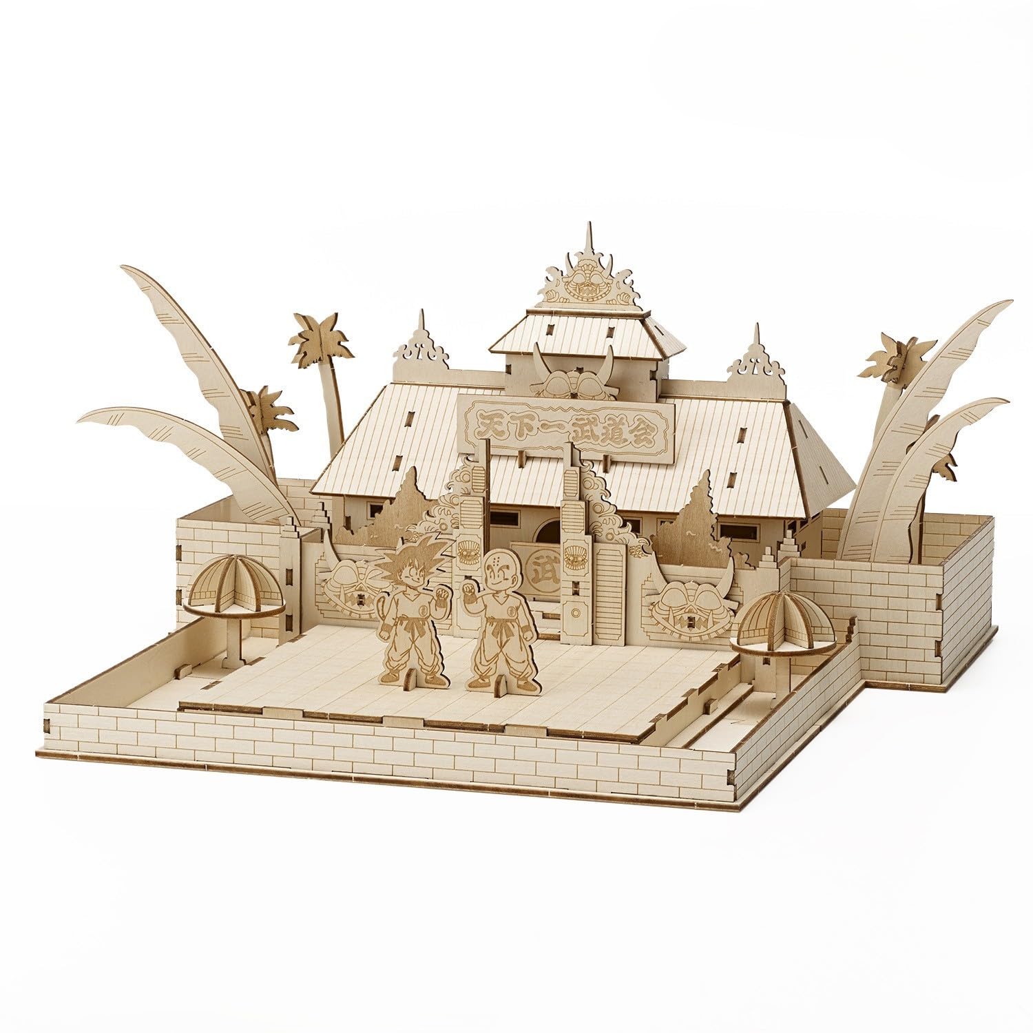 Tenkaichi Budokai Venue Dragon Ball 3D Wooden Puzzle No Tools Required Intermediate Level 117 Pieces Finished Size 135 x 250 x 305mm ki-gu-mi